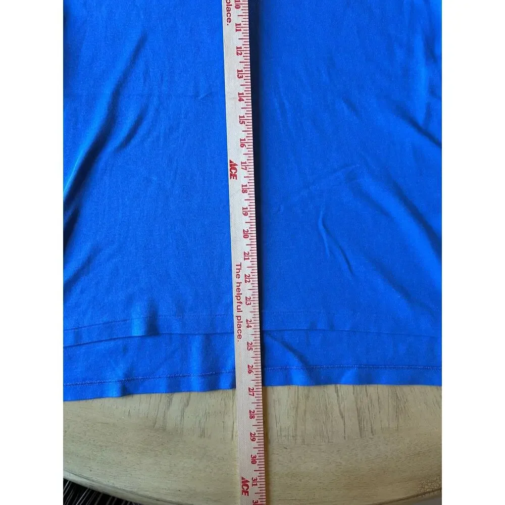 Polo Ralph Lauren Shirt Short Sleeve Blue Men’s Large Custom Fit Preppy Golf Top